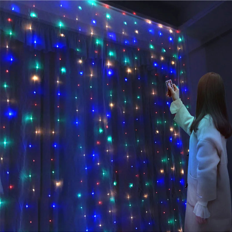 The Curtain of Dreams — USB Fairy Light Curtain Garland With Remote for Instant Ambiance ✨💤