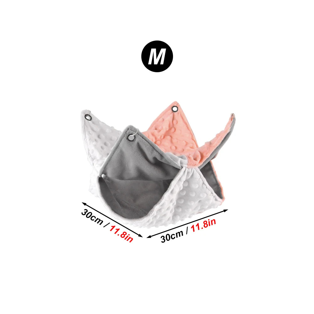The Snuggle Pod — Double-Thickened Fleece Hanging Hammock for Guinea Pigs, Squirrels & Small Pets 🐿️🫗