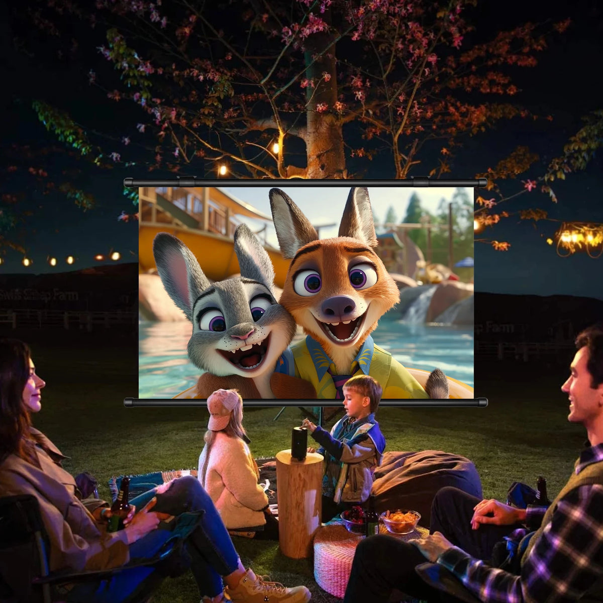 The screen Majesty — HD Anti-Light Projector Screen for Cinema Nights at Home 🎬✨