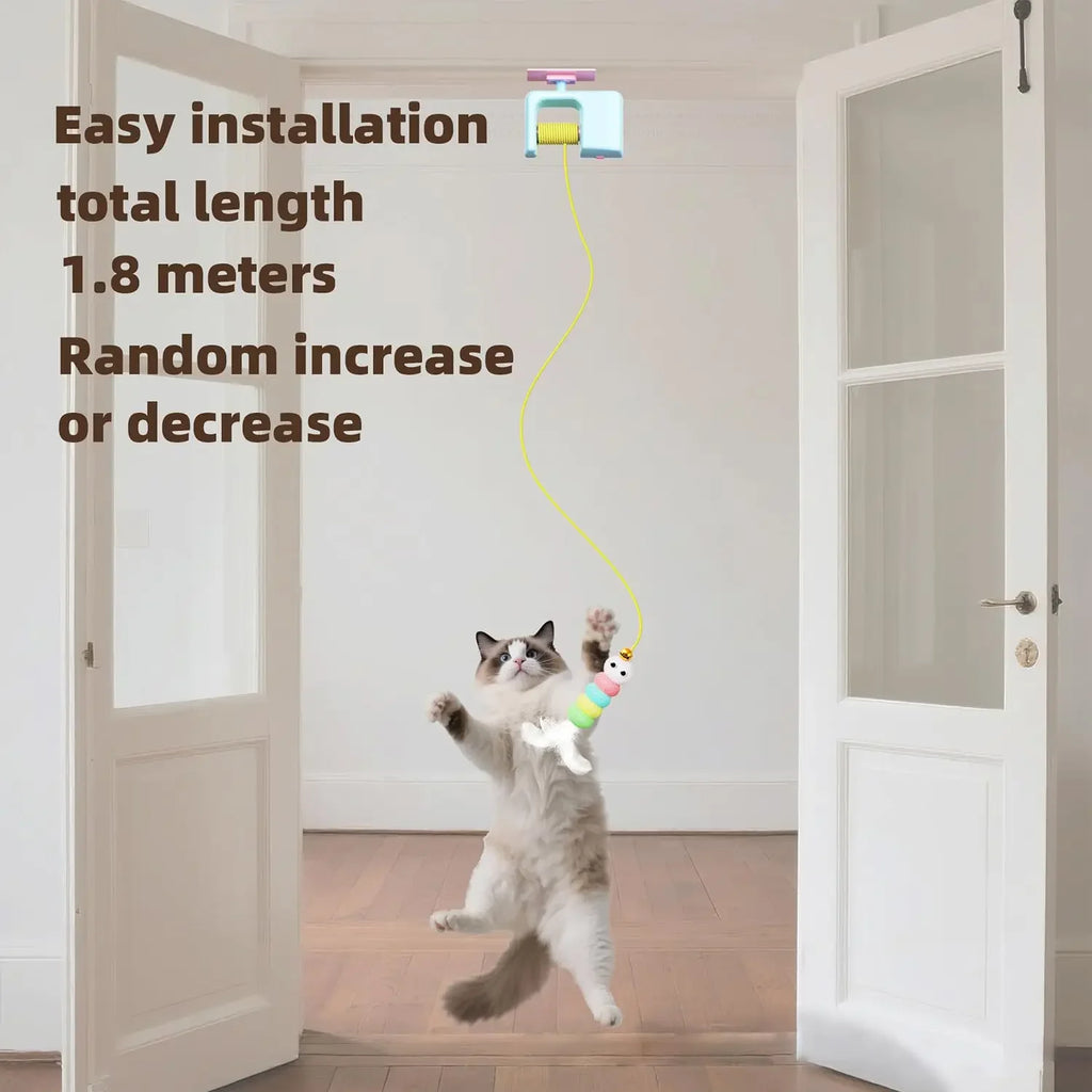 The Pounce Palace — Interactive Electric Cat Toy with Hanging Ball & Surprise Doors 🐱⚡