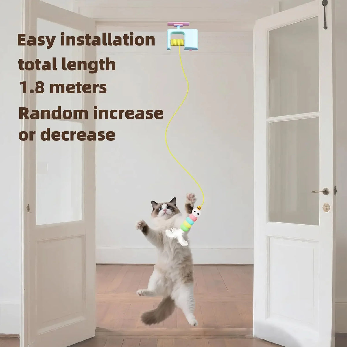 The Pounce Palace — Interactive Electric Cat Toy with Hanging Ball & Surprise Doors 🐱⚡