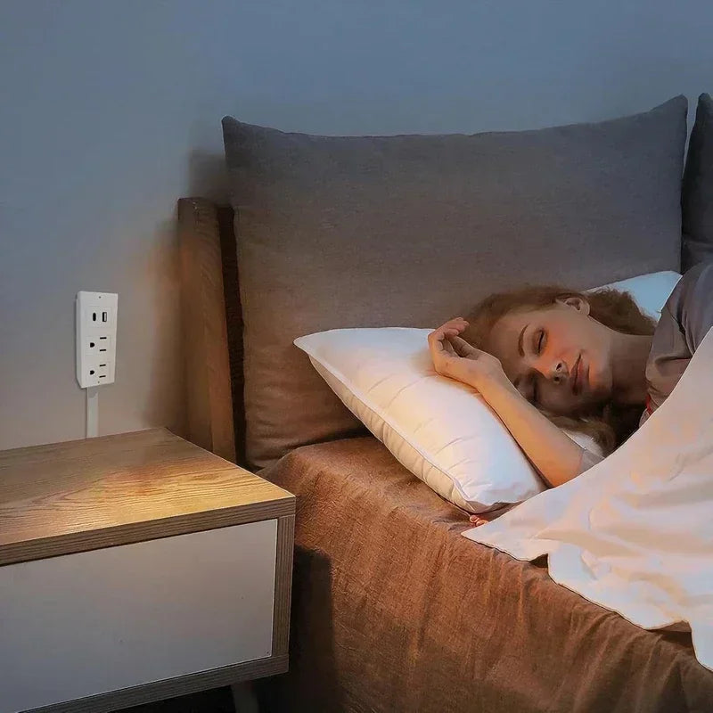 The Reach Around — Rotating Extendable Wall Plug Power Socket for Nightstands & Tight Spaces 🔌✨