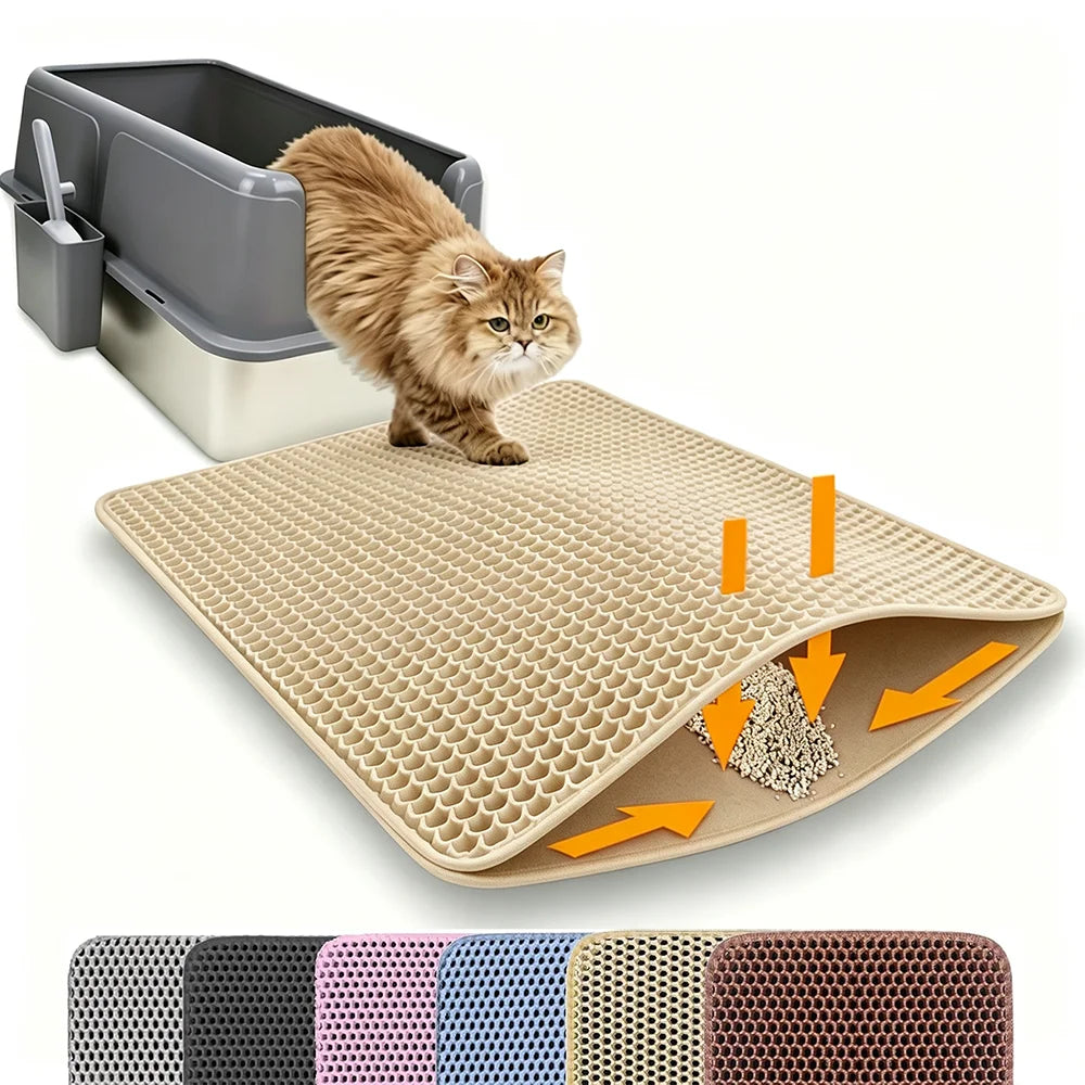 PawGuard Litter Mat 🐈- Keep Your Floors Spotless , Effortlessly.