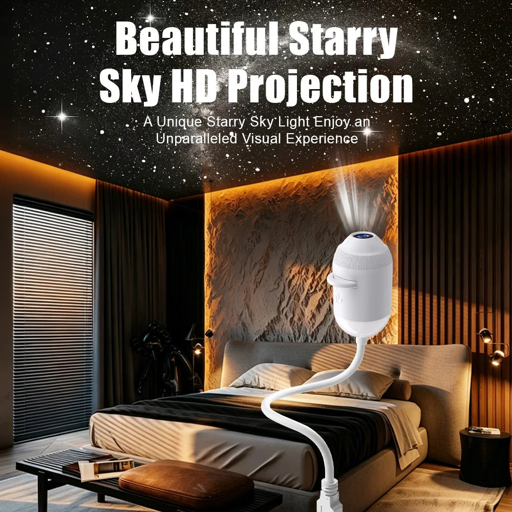 The Galaxy Ride — USB Starry Sky Projector Light for Car & Bedroom Vibes 🌌✨
