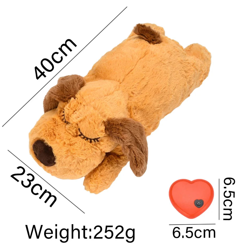 The Heartbeat Buddy — Anxiety Relief Plush Toy for Dogs & Cats 💞