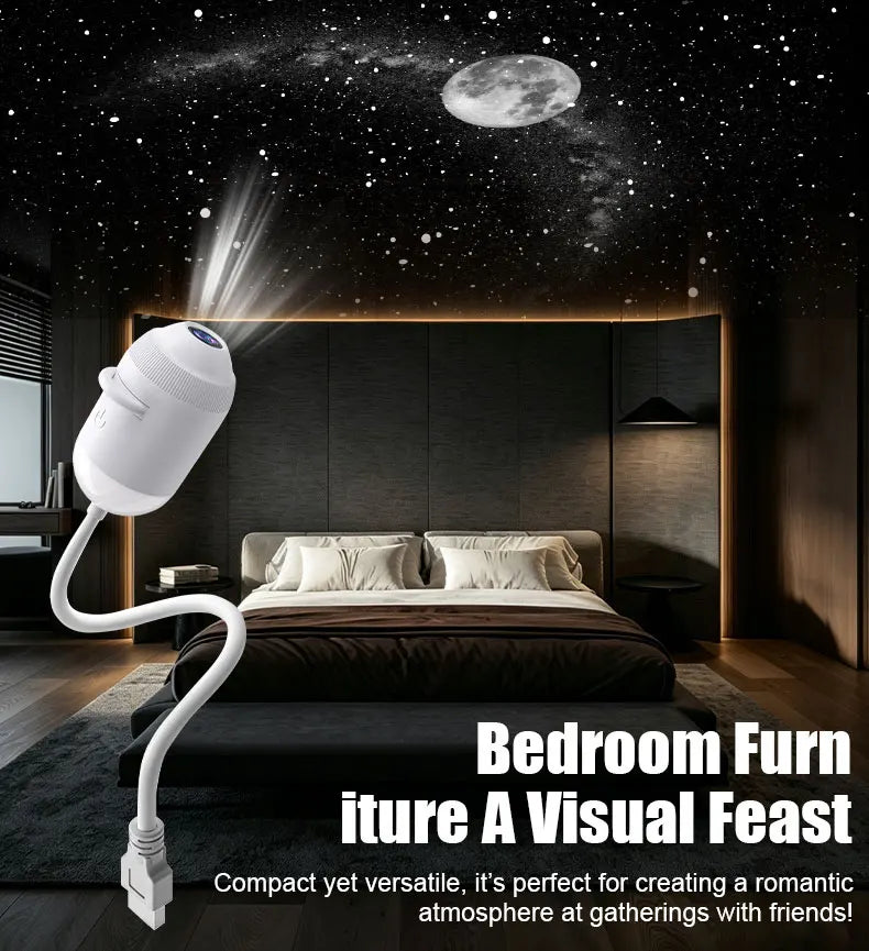 The Galaxy Ride — USB Starry Sky Projector Light for Car & Bedroom Vibes 🌌✨