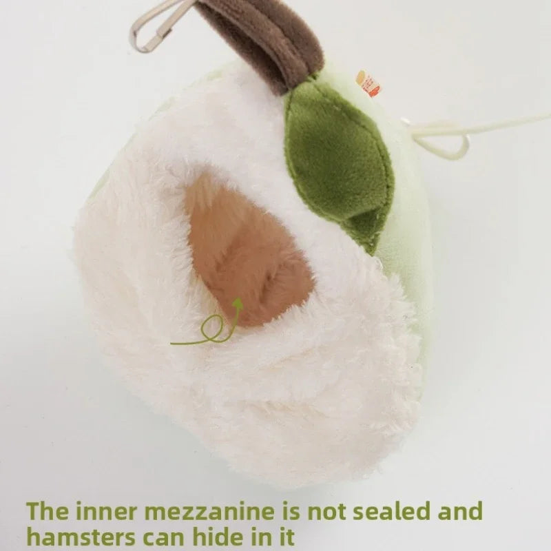 The Snuggle Hammock — Plush Hanging Nest for Hamsters, Parrots & Small Pets 🐹🦜