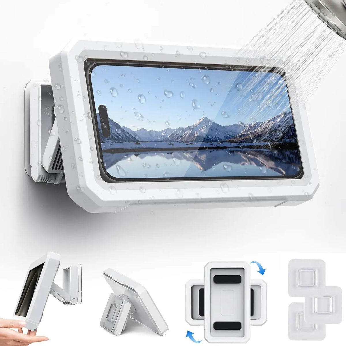 The Shower Slay — 480° Waterproof Phone Holder for Shower, Bath & Kitchen 🚿📱