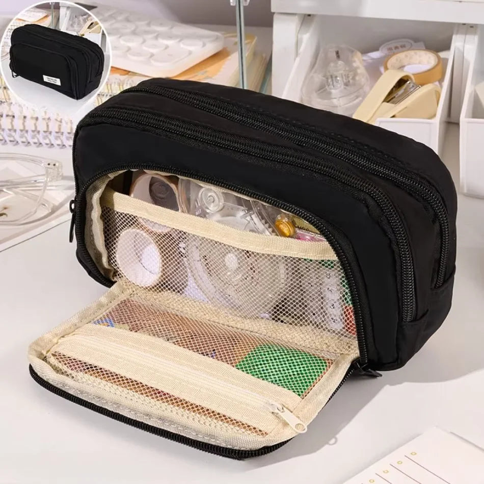 The Pencil Palace — Large-Capacity Multi-Layer Pencil Case for the Organised Slay 🖨️💜