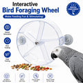 The Grand Forage Wheel — Rotating Treat Dispenser for Parrots & Macaws 🦜🌏