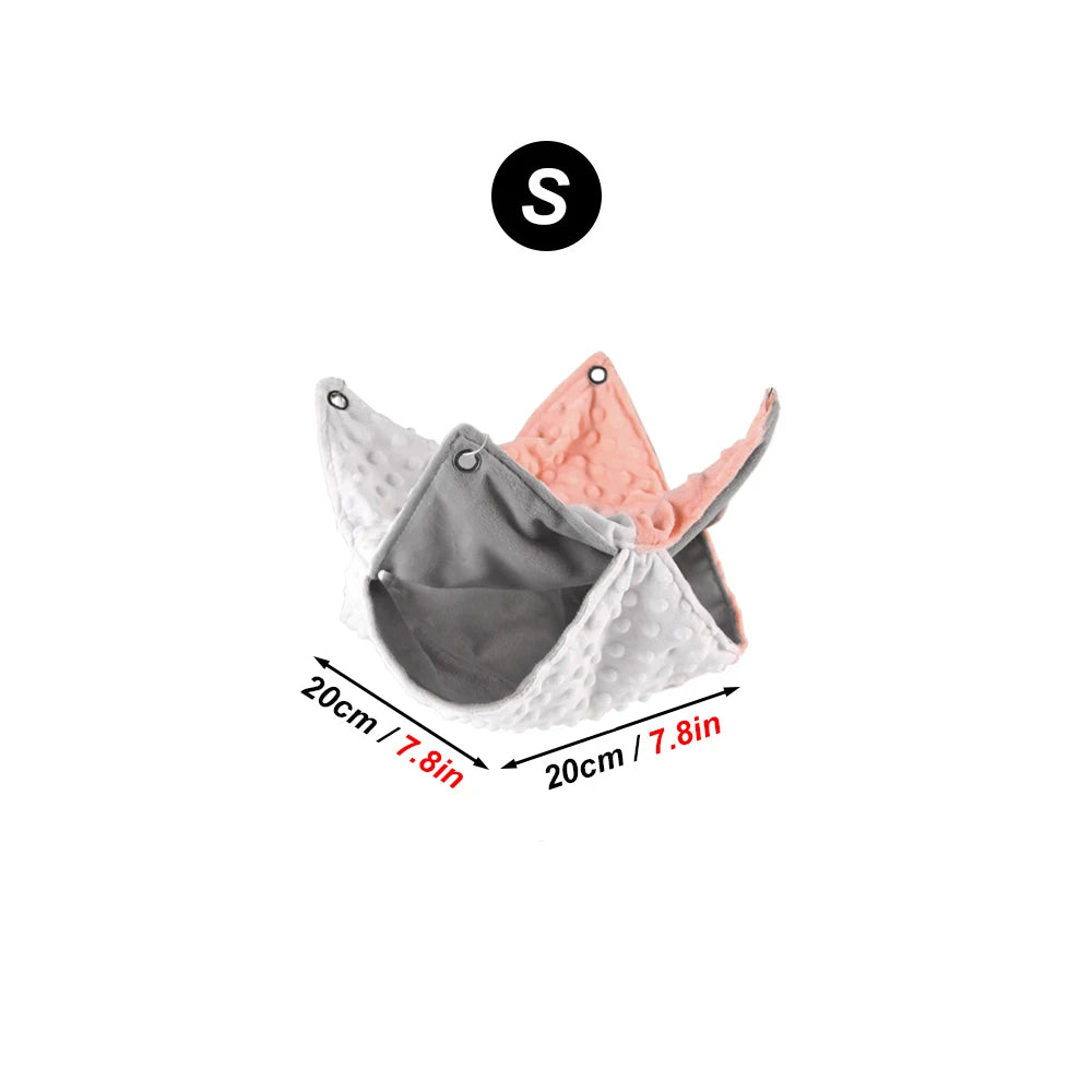 The Snuggle Pod — Double-Thickened Fleece Hanging Hammock for Guinea Pigs, Squirrels & Small Pets 🐿️🫗