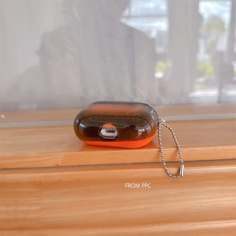 The Glow Pod — Luminous Quicksand AirPods Case That Moves With You ✨