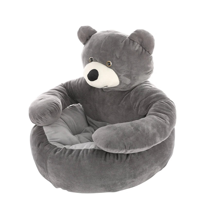 The Bear Hug Bed — Plush Semi-Enclosed Pet Nest for Dogs & Cats Who cuddle in Style 🐾🦎