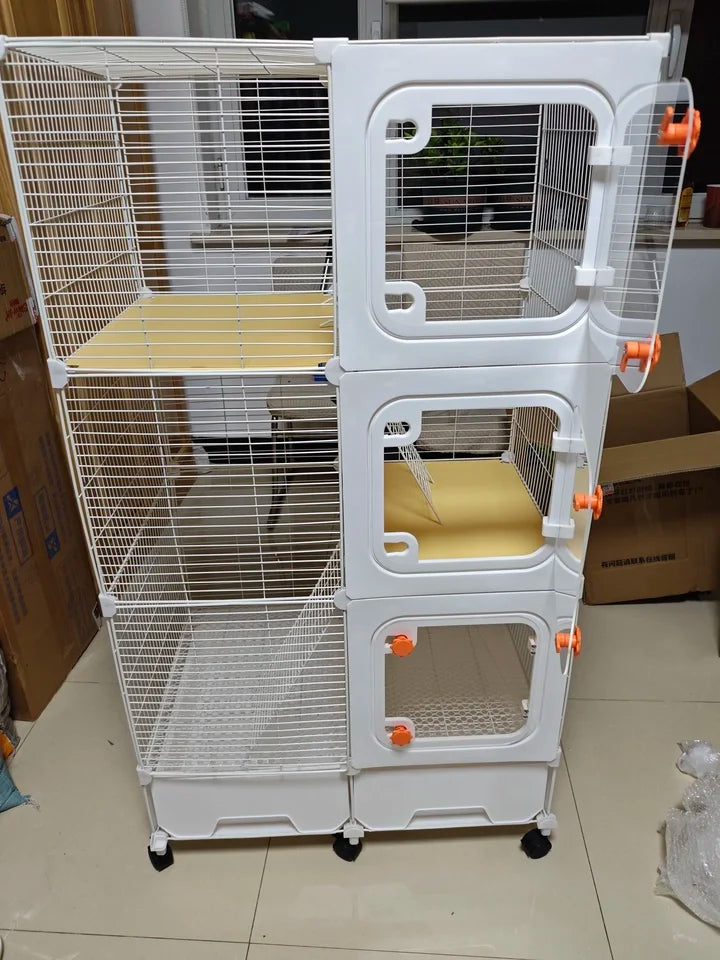 The Slay Villa — Multi-Level Cage Enclosure for Squirrels & Chinchillas 🐿️🏠