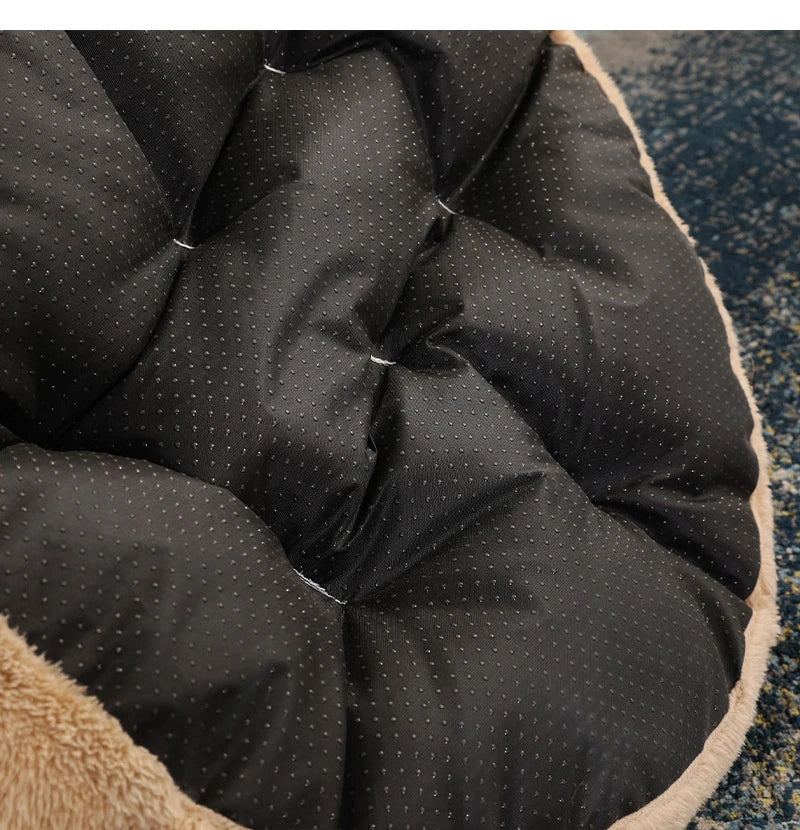 The Bear Hug Bed — Plush Semi-Enclosed Pet Nest for Dogs & Cats Who cuddle in Style 🐾🦎