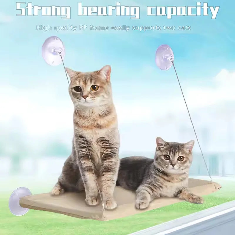 The Sky Lounge — Suction Cup Window Hammock Bed for Cats 🐈✨