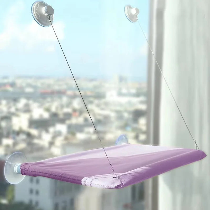 The Sky Lounge — Suction Cup Window Hammock Bed for Cats 🐈✨