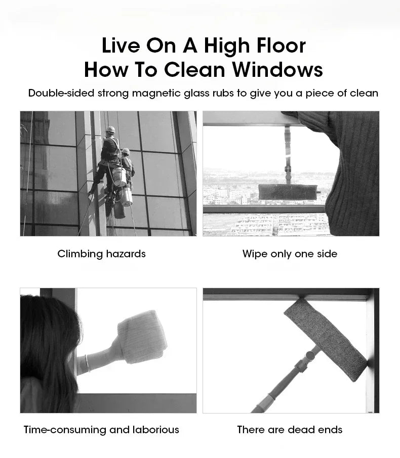 The Glass Glow Up — Dual-Sided Magnetic Window Cleaner for Spotless Slaying 🪟✨