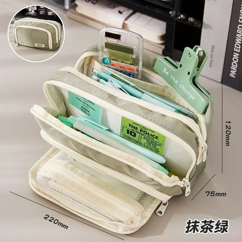 The Pencil Palace — Large-Capacity Multi-Layer Pencil Case for the Organised Slay 🖨️💜