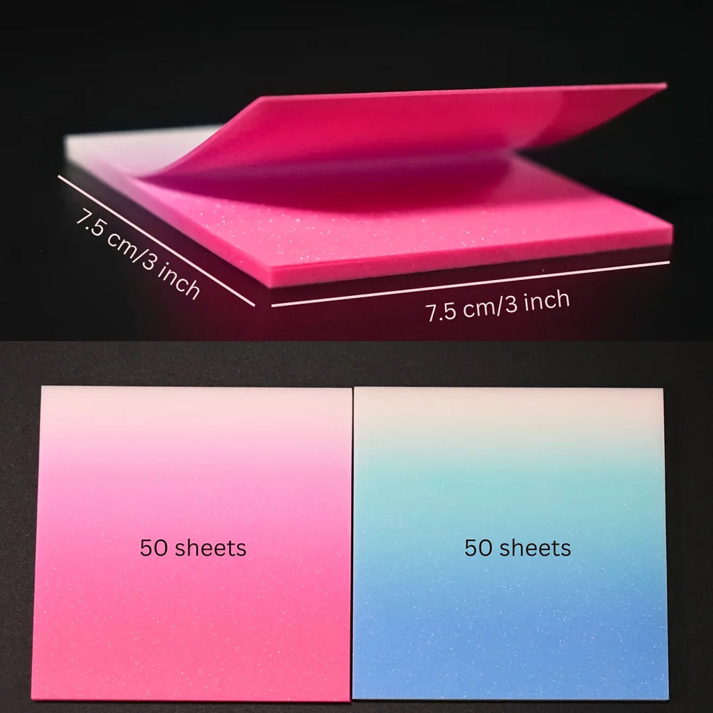 The Glitter Notes — Sparkling Gradient Sticky Notes for the Aesthetic Girlies 💖✨
