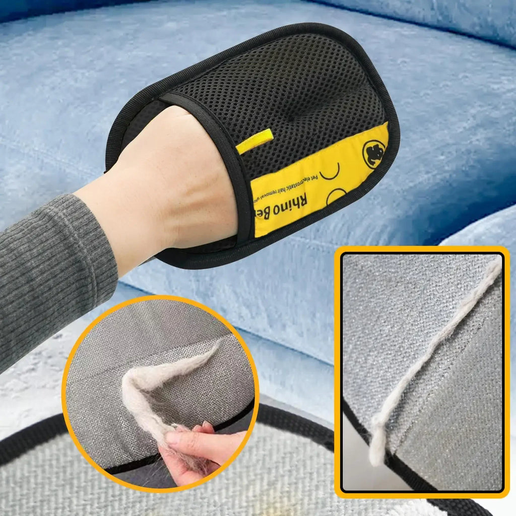 The Fur Fighter Glove — Electrostatic Pet Hair Remover for Sofas, Carpets & Clothes 🐱✨