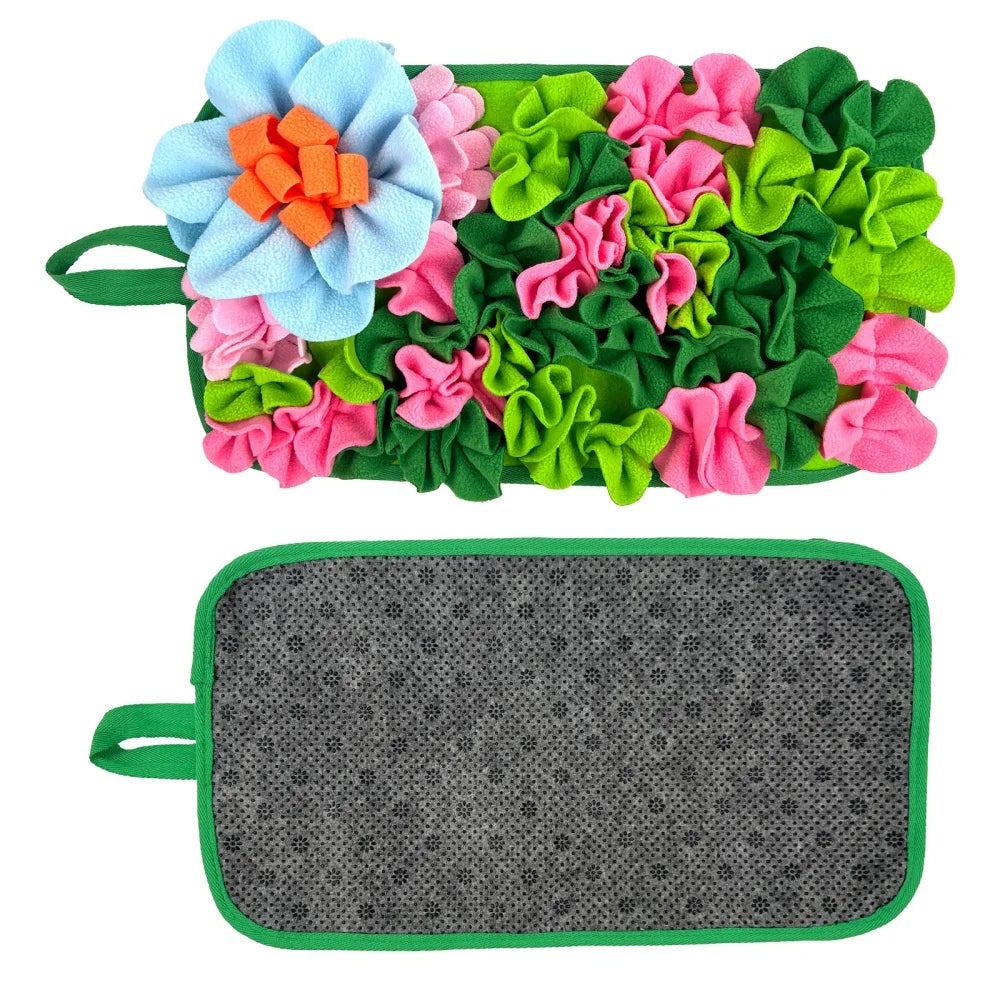 The Bloom Forager — Interactive Floral Feeding Mat for Rabbits, Guinea Pigs & Small Pets 🌸🐇
