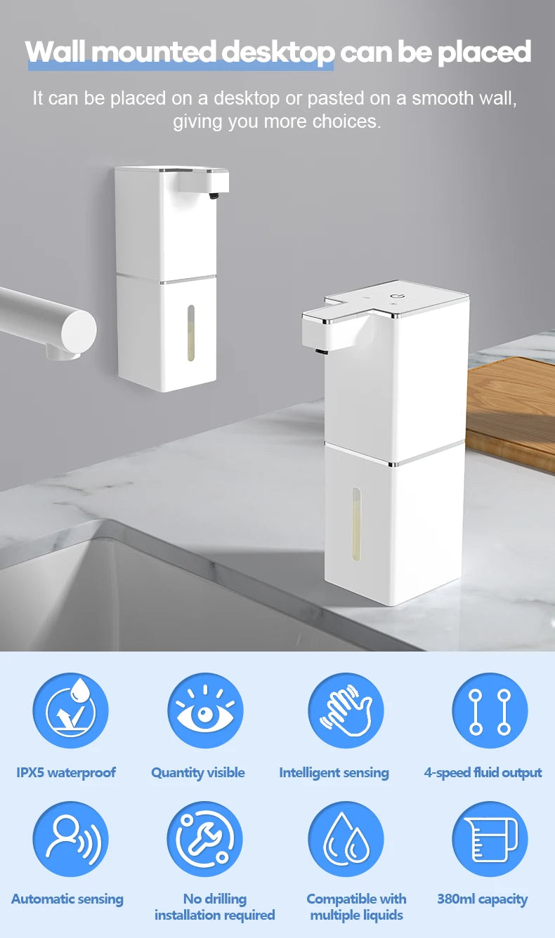 The Clean Queen — Touchless Sensor Soap Dispenser for a Hands-Free Slay 👑🧴