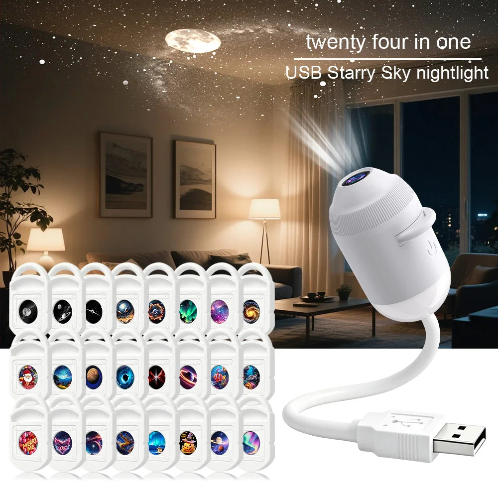 The Galaxy Ride — USB Starry Sky Projector Light for Car & Bedroom Vibes 🌌✨