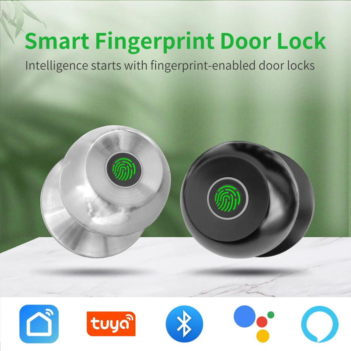 The Smart Entry — Fingerprint Door Lock With Backup Key for Seamless Access 🔐✨