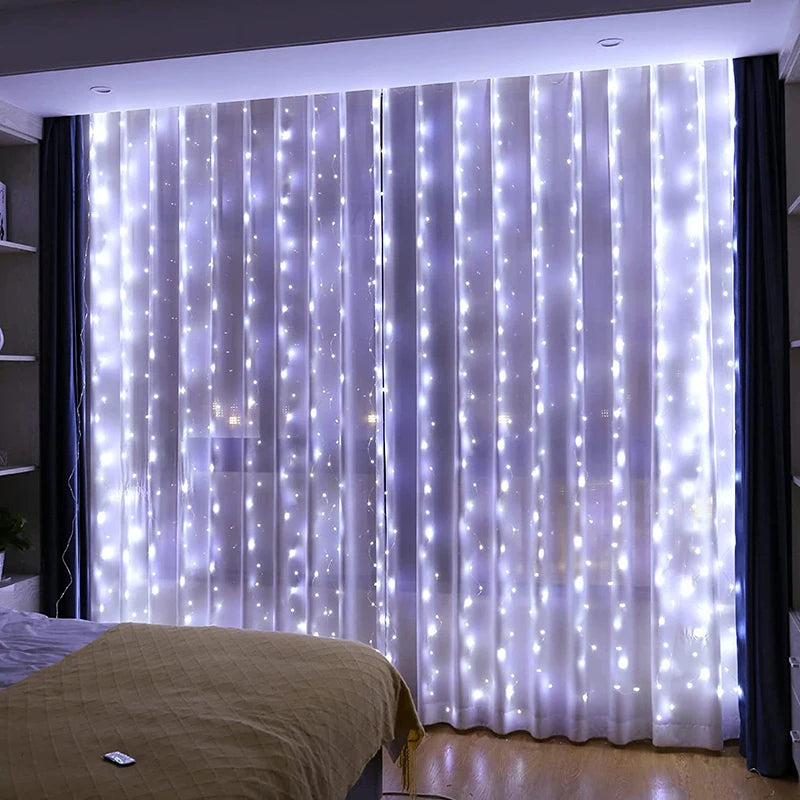 The Curtain of Dreams — USB Fairy Light Curtain Garland With Remote for Instant Ambiance ✨💤