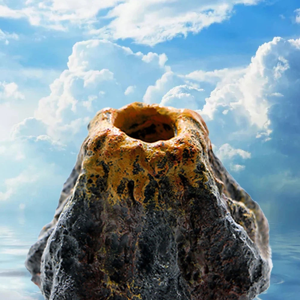 The Lava Bubble — Volcano Bubble Stone Aquarium Ornament 🌋💧