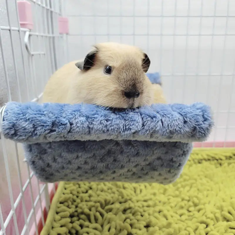 The Snuggle Sack — Plush Hanging Hammock Bed for Small Pets 🐹✨
