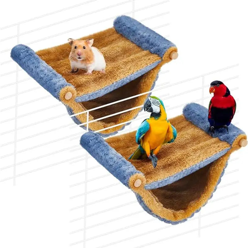 The Snuggle Sack — Plush Hanging Hammock Bed for Small Pets 🐹✨