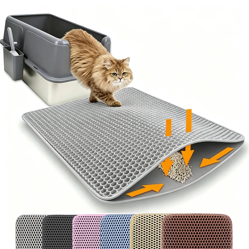 PawGuard Litter Mat 🐈- Keep Your Floors Spotless , Effortlessly.