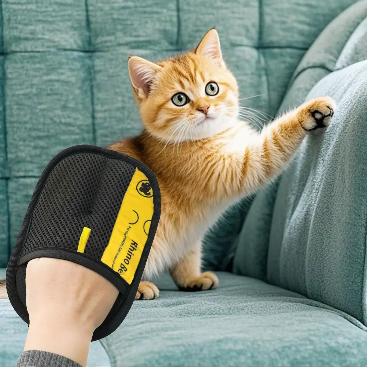 The Fur Fighter Glove — Electrostatic Pet Hair Remover for Sofas, Carpets & Clothes 🐱✨