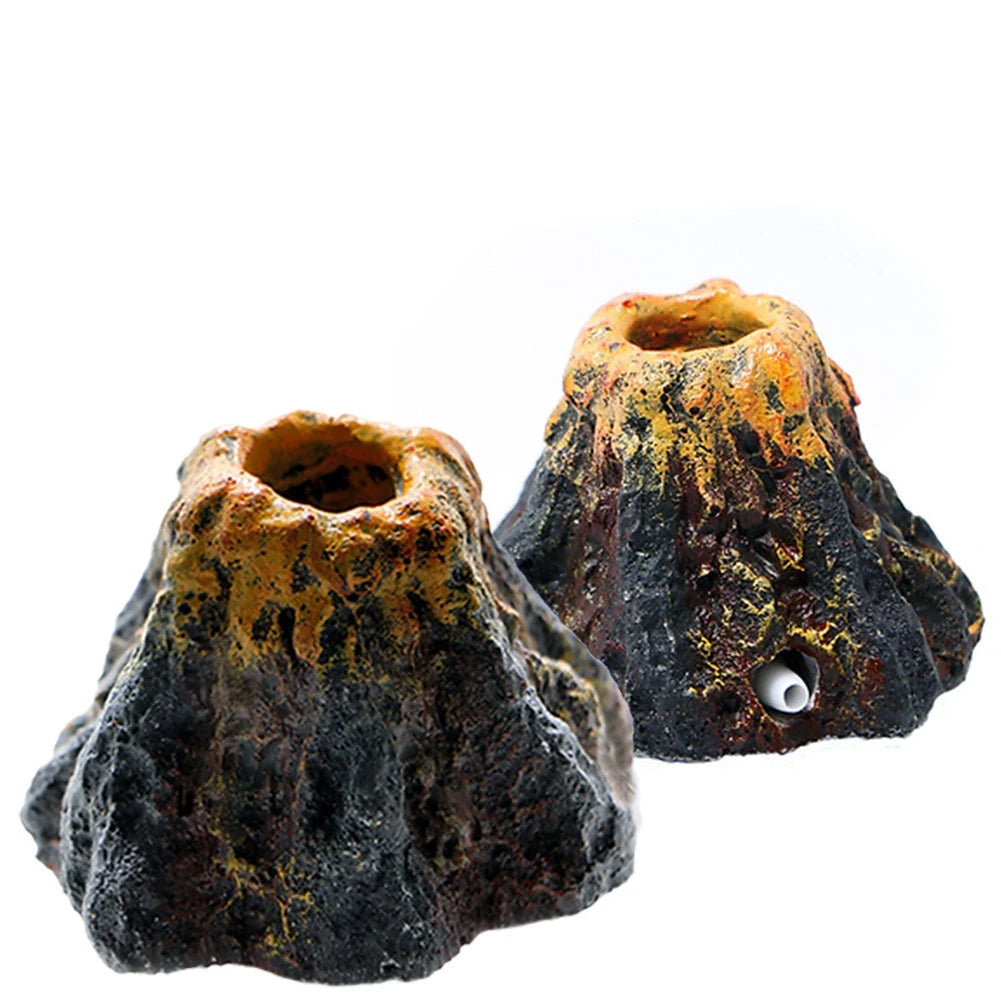 The Lava Bubble — Volcano Bubble Stone Aquarium Ornament 🌋💧