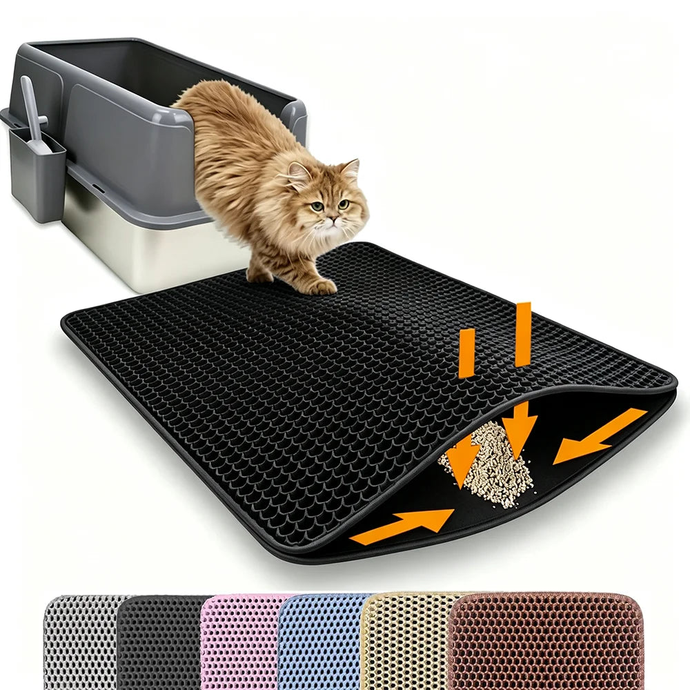 PawGuard Litter Mat 🐈- Keep Your Floors Spotless , Effortlessly.