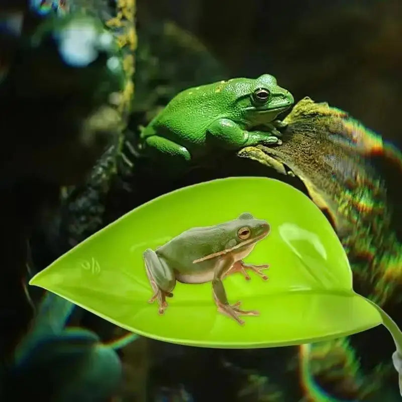 The Jungle Leaf Lounge — Simulated Leaf Terrarium Décor for Geckos & Tree Frogs 🦎🌿