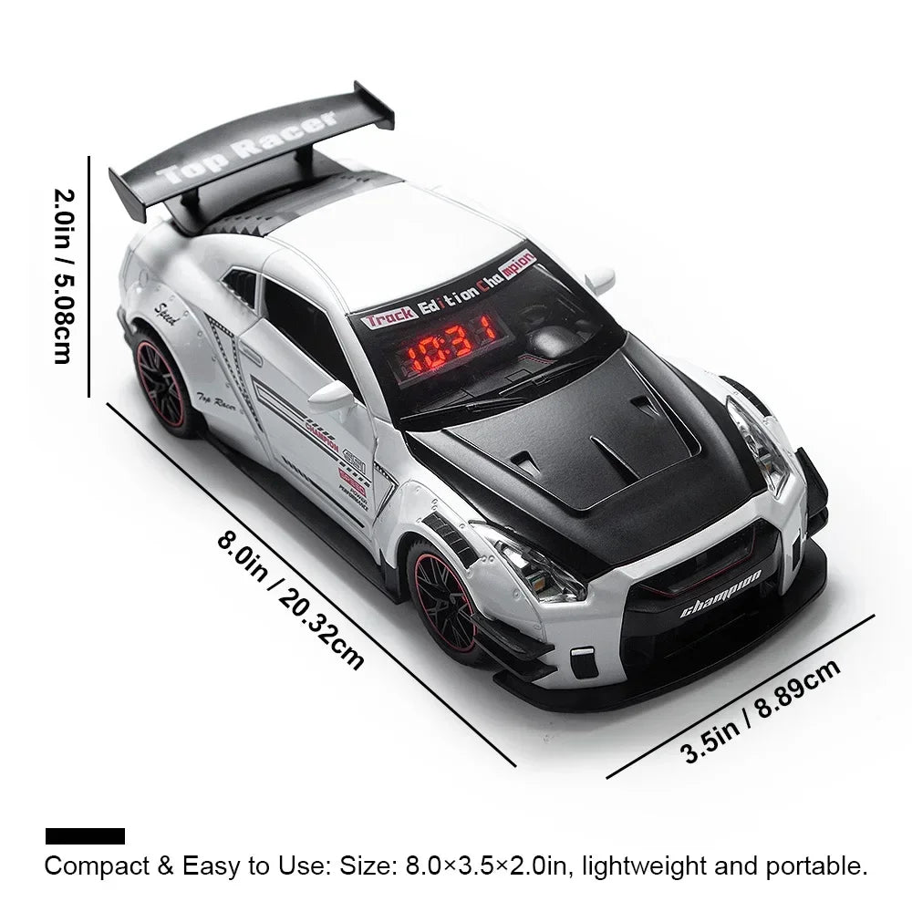The Wake Up King — Sports Car Alarm Clock With Engine Roar & Mist Sprayer 🚗💨