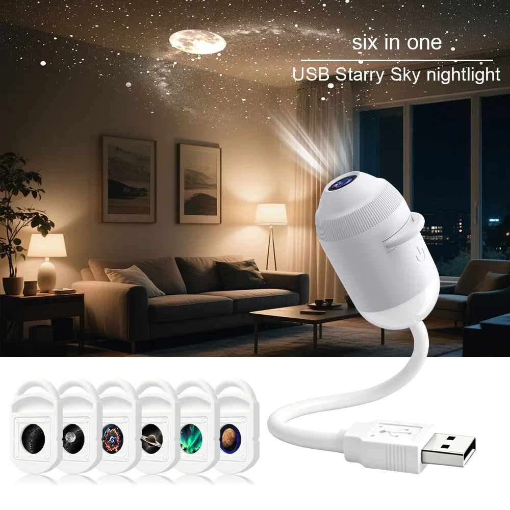 The Galaxy Ride — USB Starry Sky Projector Light for Car & Bedroom Vibes 🌌✨
