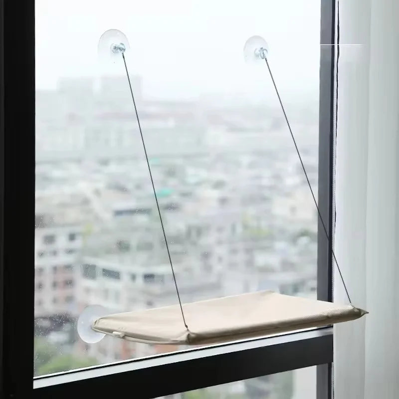 The Sky Lounge — Suction Cup Window Hammock Bed for Cats 🐈✨
