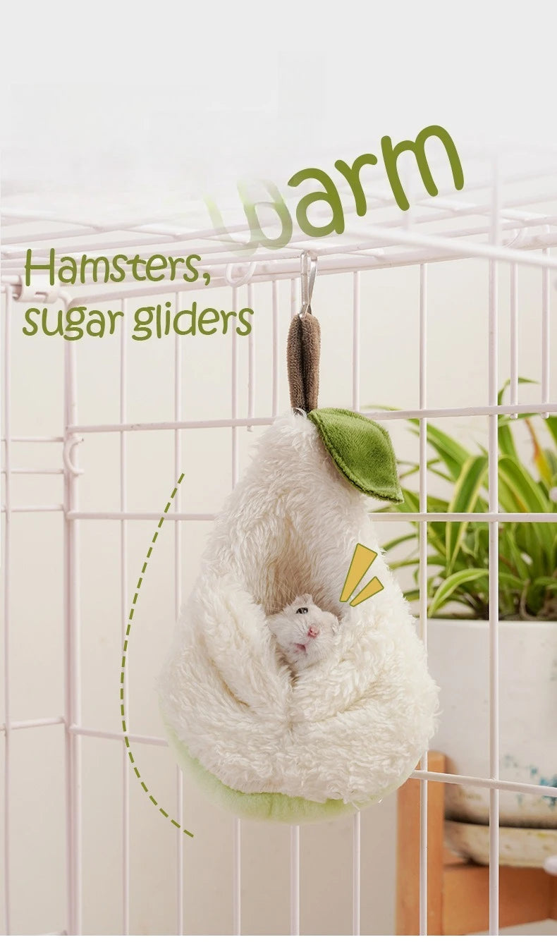 The Snuggle Hammock — Plush Hanging Nest for Hamsters, Parrots & Small Pets 🐹🦜