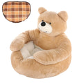 The Bear Hug Bed — Plush Semi-Enclosed Pet Nest for Dogs & Cats Who cuddle in Style 🐾🦎