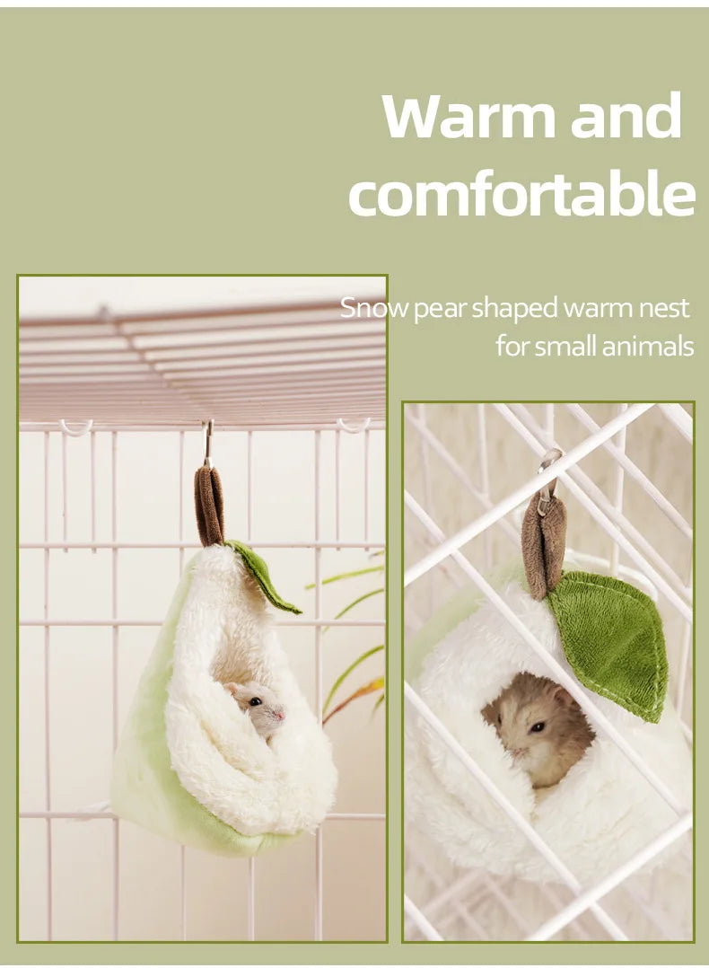 The Snuggle Hammock — Plush Hanging Nest for Hamsters, Parrots & Small Pets 🐹🦜