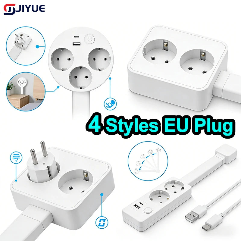 The Reach Around — Rotating Extendable Wall Plug Power Socket for Nightstands & Tight Spaces 🔌✨
