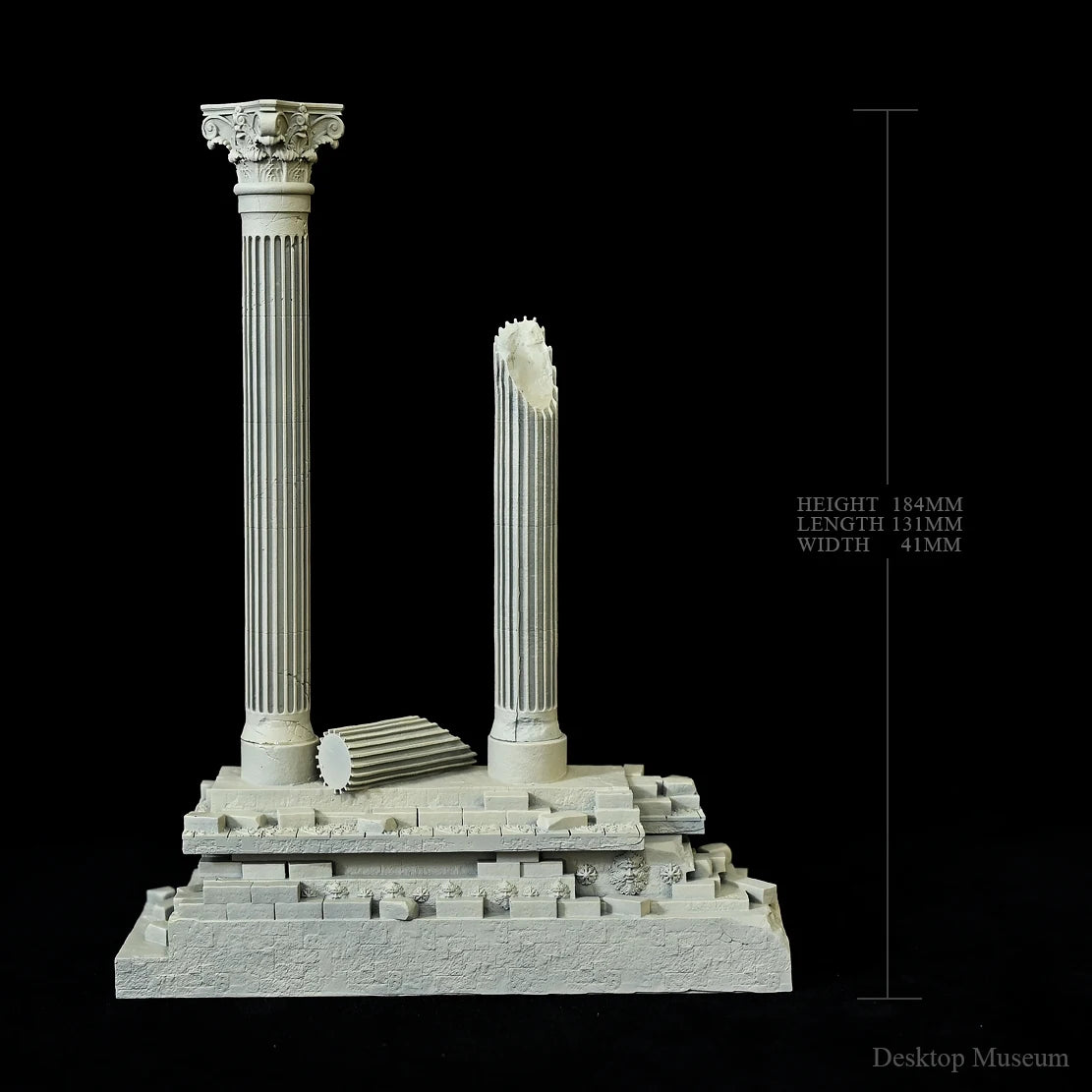 The Roman Reef — Classical Column Aquarium Ornament 🏛️🐠