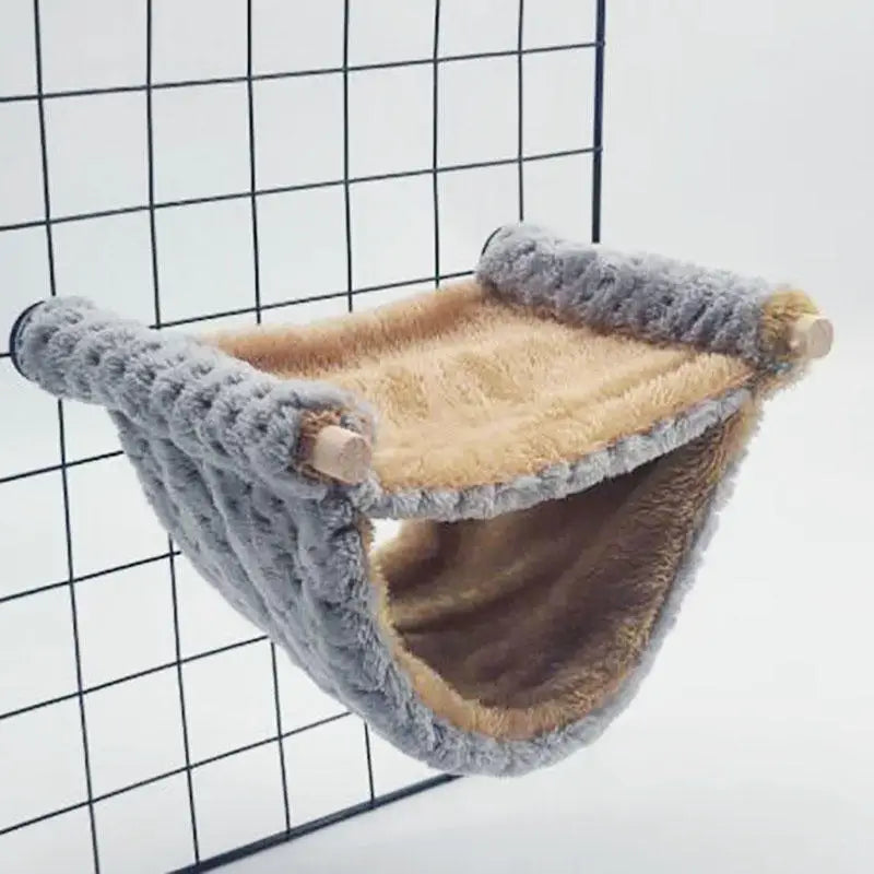The Snuggle Sack — Plush Hanging Hammock Bed for Small Pets 🐹✨