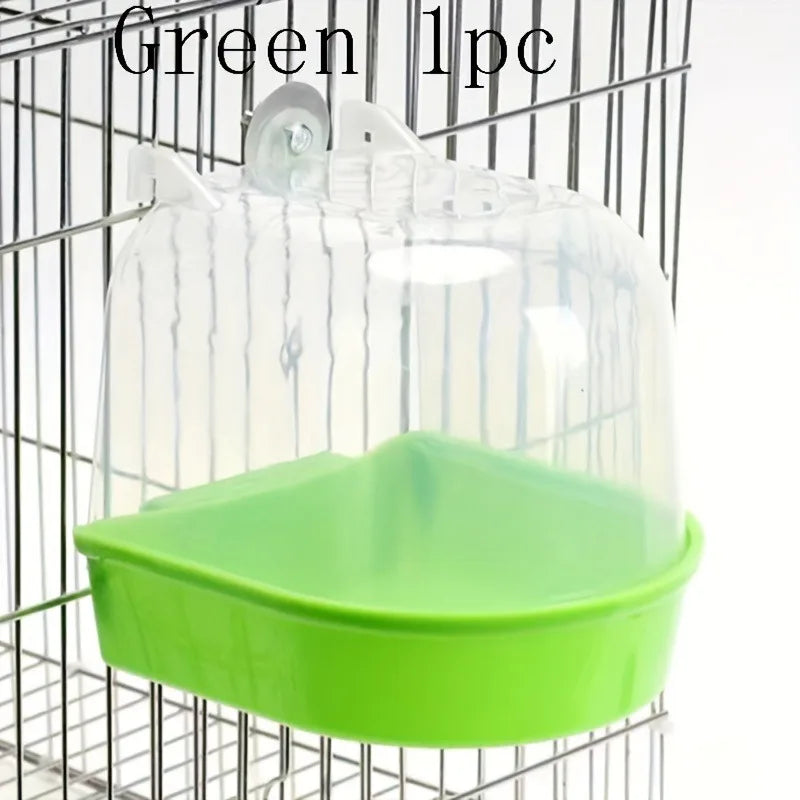 The Splash Suite — Transparent Bird Bath Tub for Parrots & Lovebirds 🦜💧