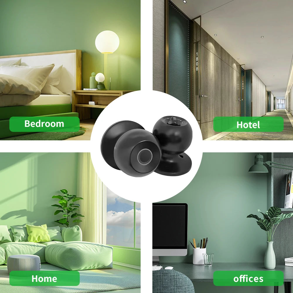 The Smart Entry — Fingerprint Door Lock With Backup Key for Seamless Access 🔐✨