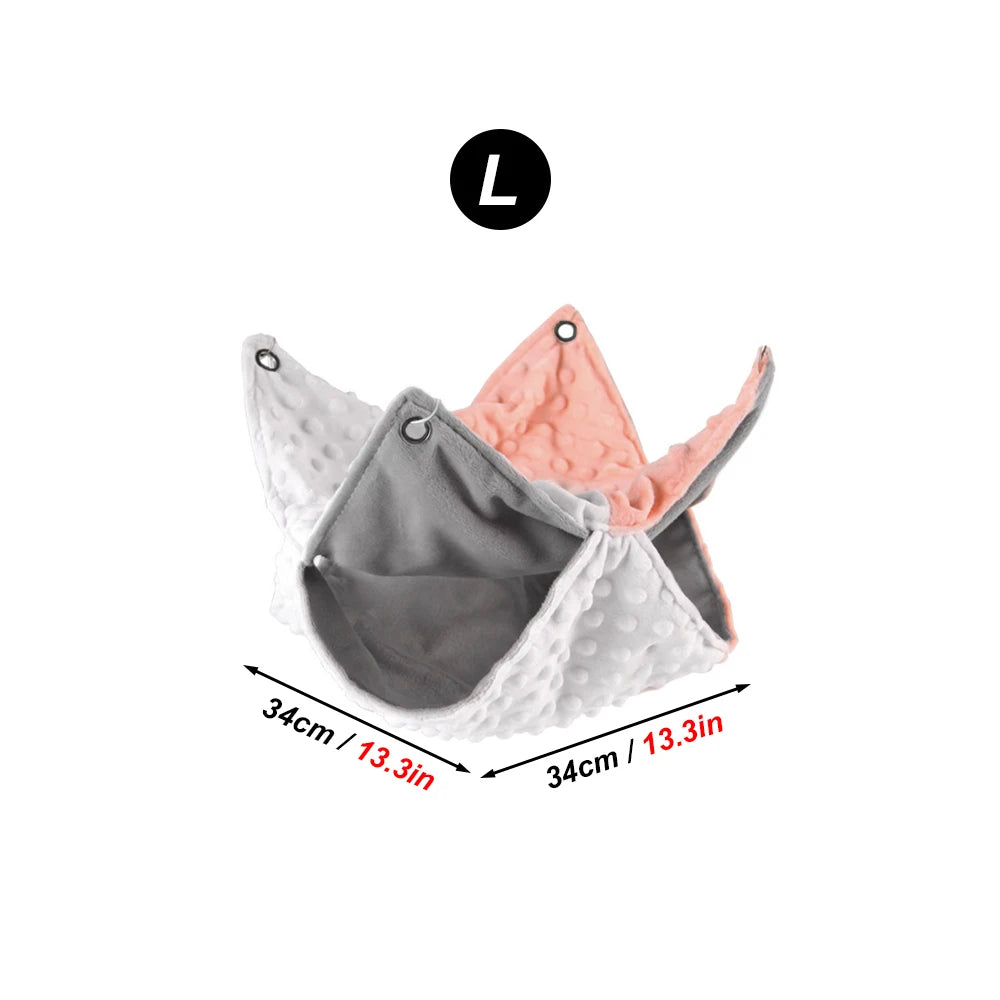 The Snuggle Pod — Double-Thickened Fleece Hanging Hammock for Guinea Pigs, Squirrels & Small Pets 🐿️🫗